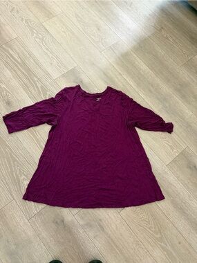 Lane Bryant size 18/20 Plum Purple Tee